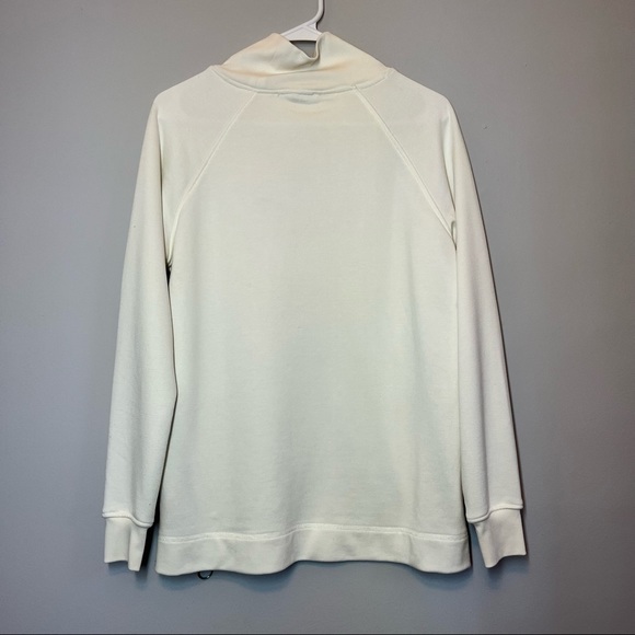 Workshop Off White Cowl Neck Sweater Casual Sweatshirt with pockets Size S - Picture 3 of 14